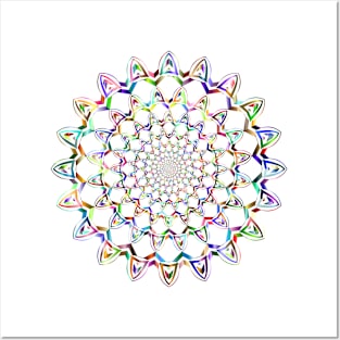 Elegant and simple prismatic colourful design 2 Posters and Art